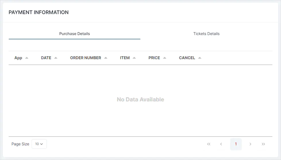 PAYMENT INFORMATION