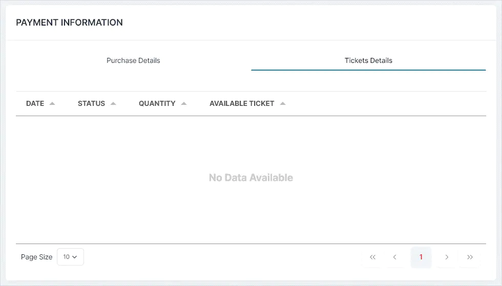 TICKETS DETAILS